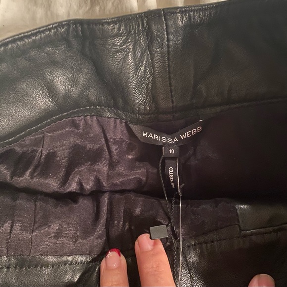 NWT MARISSA WEBB LEVI BELTED LEATHER SHORTS SIZE 10 *I SHIP SAME DAY!* - Picture 5 of 13